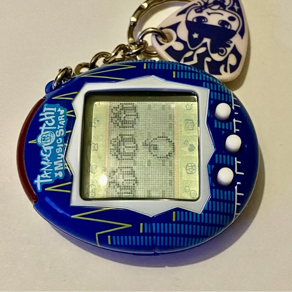 ✨ Tamagotchi Connection V6 2004 Original Music Star Bar Frequency Electric Blue